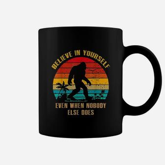 Vintage Bigfoot Believe In Yourself Sasquatch Coffee Mug - Seseable