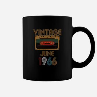 Vintage Birthday Cassette Tape June 1966 55th Coffee Mug - Seseable
