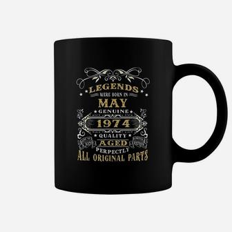 Vintage Born In May 1974 Man Myth Legend 48th Years Old Coffee Mug - Seseable