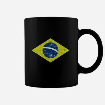Vintage Brazil Flag Coffee Mug - Seseable