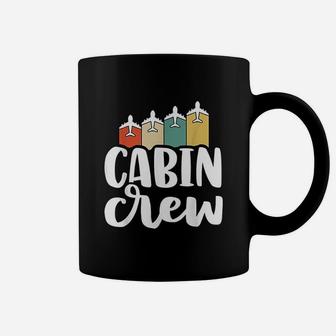 Vintage Cabin Crew Retro Flight Attendant Gift Coffee Mug - Seseable