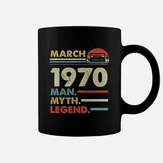Vintage Cassette March 1970 Man Myth Legend Coffee Mug - Seseable