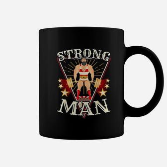 Vintage Circus Strongman Costume Coffee Mug - Seseable