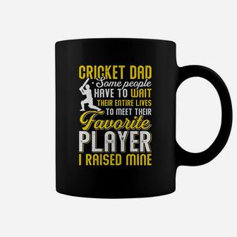 Vintage Cricket Dad, My Favorite Cricket Player Calls Me Son Funny Coffee Mug - Seseable