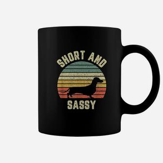 Vintage Dachshund Funny Weiner Dog Short Sassy Coffee Mug - Seseable