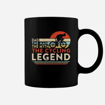 Vintage Dad The Man The Myth The Cycling Legend Shirth Coffee Mug - Seseable