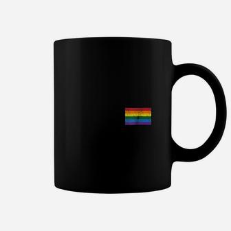 Vintage Distressed Gay Pride Flag Coffee Mug - Seseable