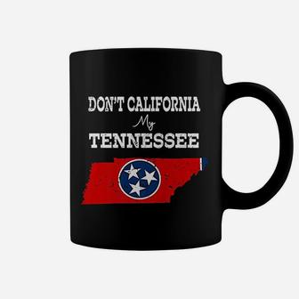 Vintage Dont California My Tennessee Tennessee Flag Map Coffee Mug - Seseable