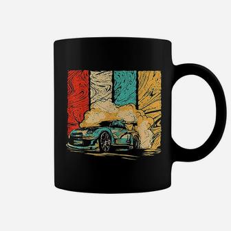 Vintage Drift Car Design Retro Coffee Mug - Seseable