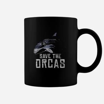 Vintage Earth Day Save The Orcas Coffee Mug - Seseable