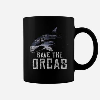 Vintage Earth Day Save The Orcas Coffee Mug - Seseable