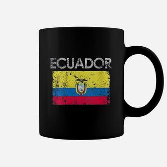 Vintage Ecuador Ecuadorian Flag Pride Gift Coffee Mug - Seseable