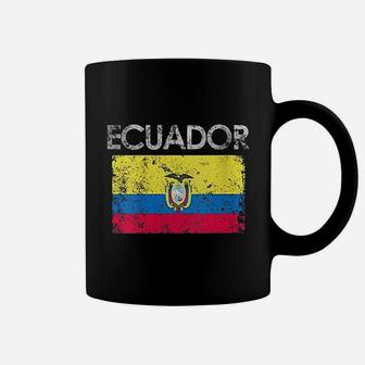 Vintage Ecuador Ecuadorian Flag Pride Gift Coffee Mug - Seseable