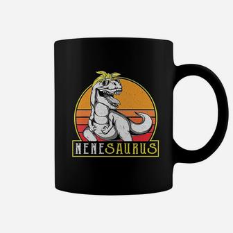 Vintage Funny Nene Saurus Dinosaur Grandma T Rex Coffee Mug - Seseable