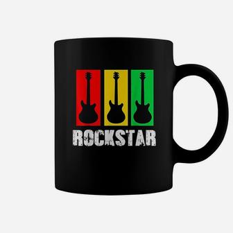 Vintage Guitar Rock And Roll Guitar Coffee Mug - Seseable