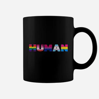 Vintage Human Flag Lgbt Gay Pride Month Transgender Design Coffee Mug - Seseable