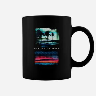Vintage Huntington Beach Shirt - Cool Ocean Tshirt Women Men Coffee Mug - Seseable