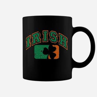 Vintage Irish Flag Shamrock Baseball Coffee Mug - Seseable