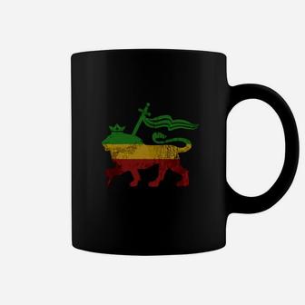 Vintage Lion Of Judah Rasta Reggae Jamaica Roots T Shirt Tee Coffee Mug - Seseable