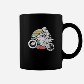 Vintage Motocross Dirt Bike Retro Silhouette Cool Gift Coffee Mug - Seseable