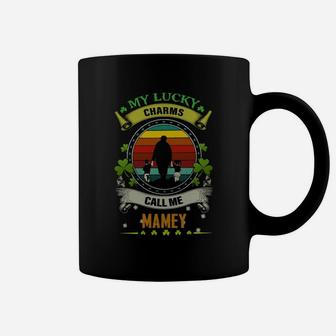 Vintage My Lucky Charms Call Me Mamey St Patricks Day Shamrock Best Gift For Grandmothers Coffee Mug - Seseable