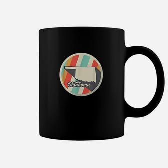 Vintage Oklahoma Ok Home State Retro Teal Gift Coffee Mug - Seseable