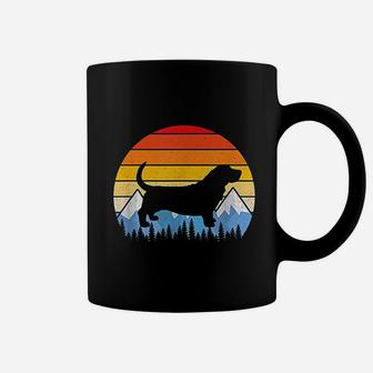 Vintage Retro Basset Hound Basset Hound Lovers Gifts Coffee Mug - Seseable