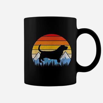 Vintage Retro Basset Hound Basset Hound Lovers Gifts Coffee Mug - Seseable