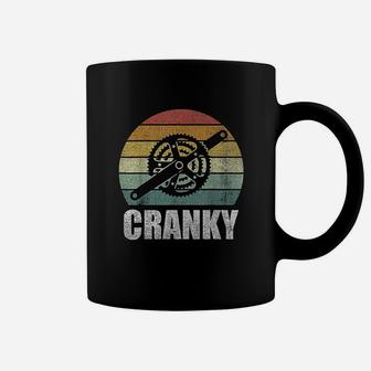 Vintage Retro Bicycle Cranky Gifts For Cycling Lovers Cranky Coffee Mug - Seseable