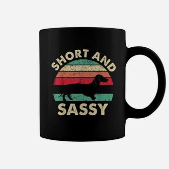Vintage Retro Funny Dachshund Weiner Dog Short Sassy Coffee Mug - Seseable