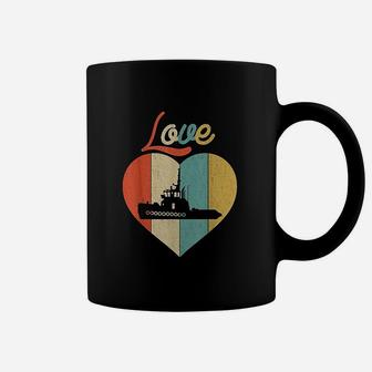 Vintage Retro Love Tugboat Coffee Mug - Seseable