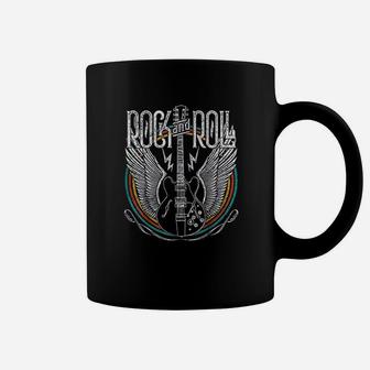 Vintage Retro Style 80s Rock Roll Music Guitar Wings Coffee Mug | Seseable UK