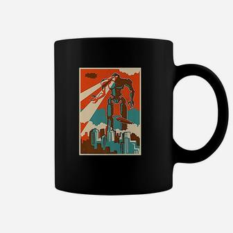 Vintage Robot Attacking City Retro Bot Scifi Father Gift Coffee Mug - Seseable