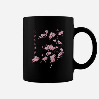 Vintage Sakura Cherry Blossom Japanese Graphical Ar Coffee Mug - Seseable