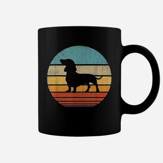 Vintage Silhouette 60s 70s Retro Gifts Dog Lover Coffee Mug - Seseable