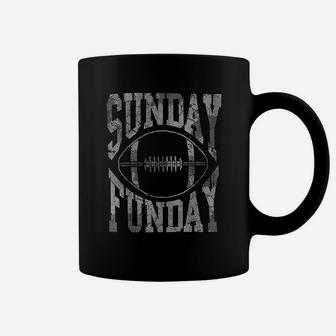 Vintage Silver Sunday Funday Football Coffee Mug - Seseable
