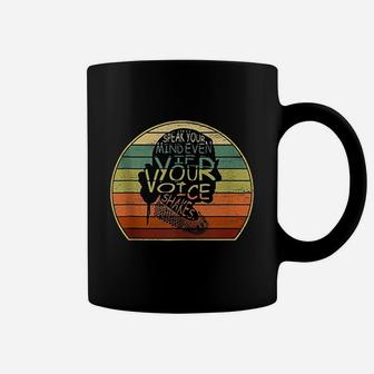 Vintage Speak Your Mind Even If Your Voice Shakes Coffee Mug - Seseable