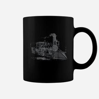 Vintage Steam Train Railway Locomotive Coffee Mug - Seseable