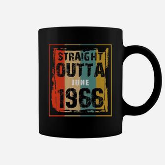 Vintage Straight Outta June 1966 Retro 56th Birthday Coffee Mug - Seseable