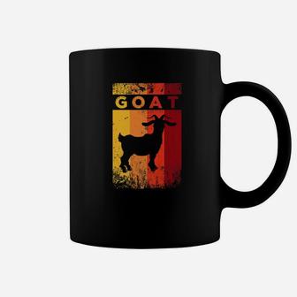 Vintage Style Goat Silhouette Funny Goat Lover Gift Coffee Mug - Seseable