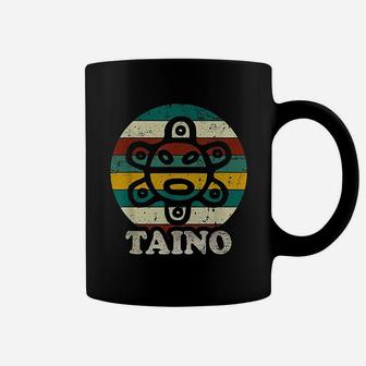 Vintage Sun Distressed Taino Sun Symbol Gift Taino Coffee Mug - Seseable