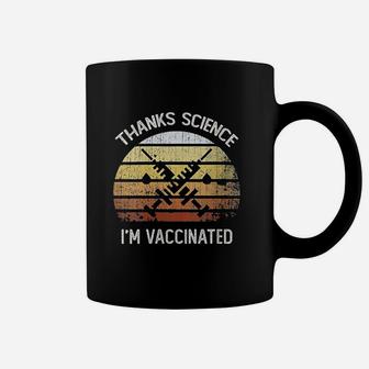 Vintage Thanks Science I Am Vaccinated Coffee Mug - Seseable