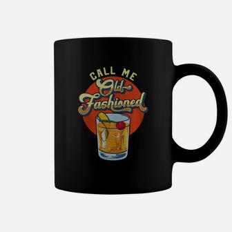Vintage Whiskey Cocktail Call Me Old Fashioned Shirt Coffee Mug - Seseable