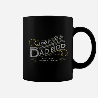 Vintage Whiskey Label Dad Bod Funny New Father Gift Coffee Mug - Seseable