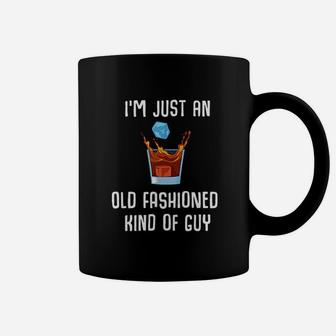 Vintage Whiskey Old Fashioned Guy Bourbon Single Malt Coffee Mug - Seseable