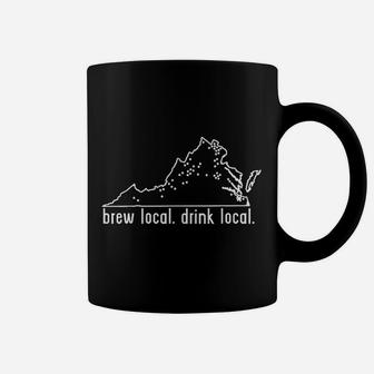 Virginia State Brewery Map Craft Beer Graphic Coffee Mug