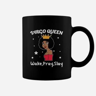 Virgo Black Queen Black Women Afro Zodiac Coffee Mug - Seseable