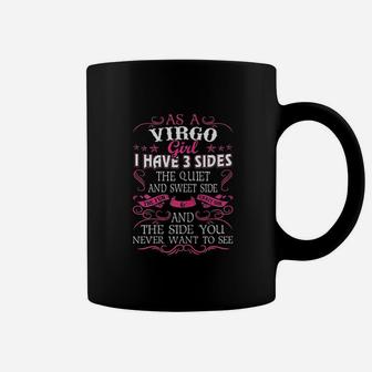 Virgo Girl I Have 3 Sides Gift Virgo Girl Coffee Mug - Seseable