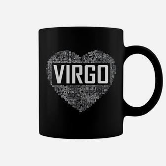 Virgo Zodiac Traits Horoscope Astrology Sign Gift Heart Coffee Mug - Seseable