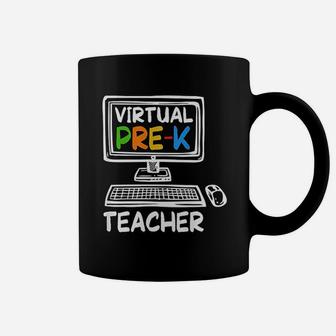 Virtual Pre-k Teacher Distance Learning Back To School Coffee Mug - Seseable